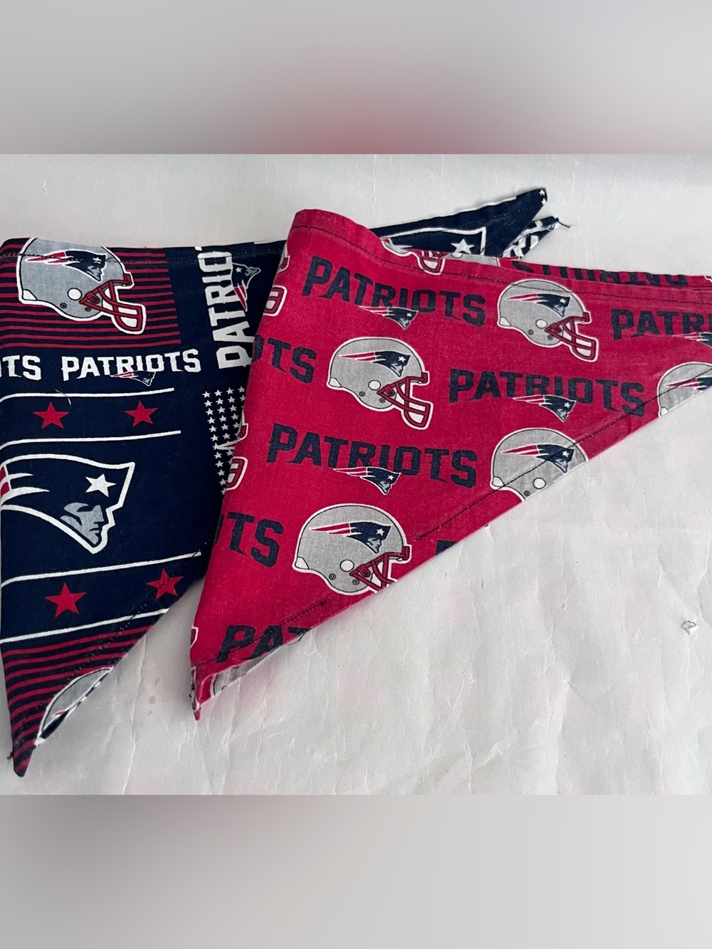 New England Patriots 2 Pack bandanas for pet, kids or adult 21 inch